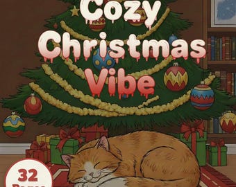 Libro para colorear navideño acogedor: 32 páginas festivas de invierno en PDF imprimibles para niños y adultos