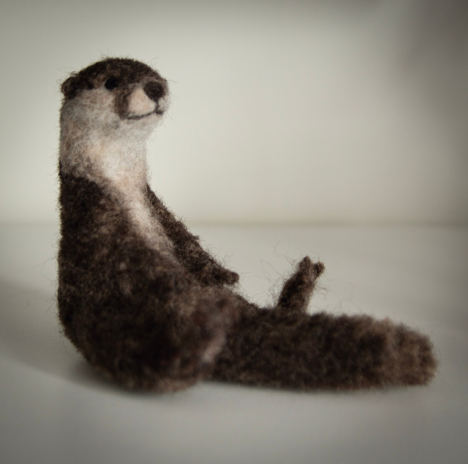 Needlefelted Otter Figurine Toy Made to Order Etsy UK