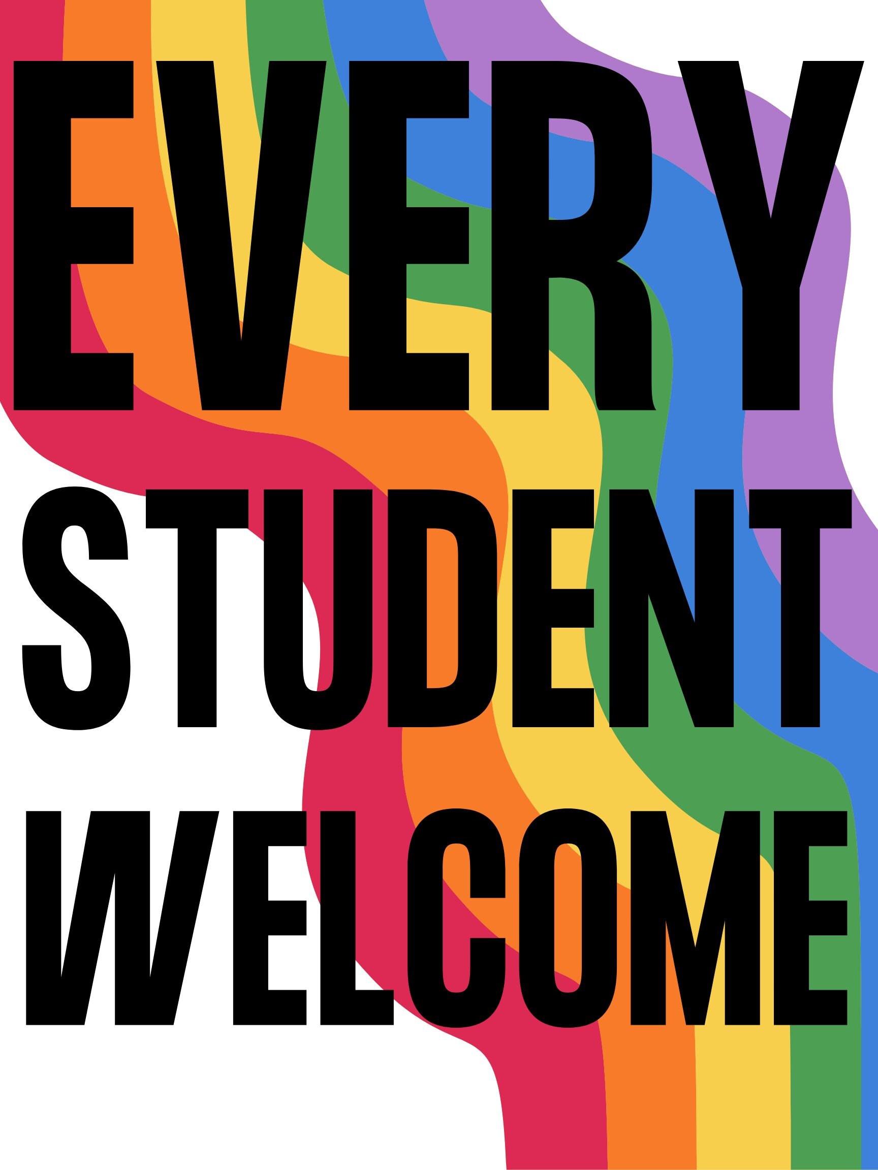 Huge blockposter to welcome students!  Welcome students, Classroom signs,  Student