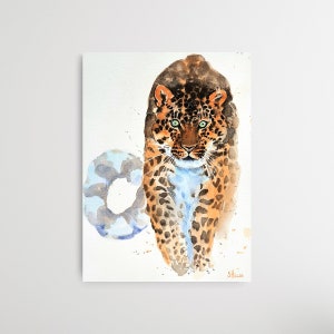 16x20/40x50cm Leopard Acryl gemälde Leopard abstrakt -  Österreich