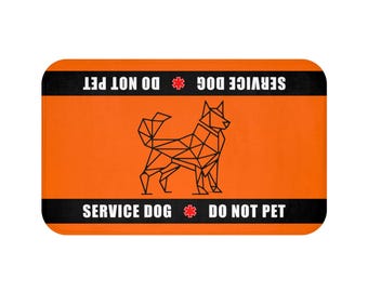 Reisematte für Assistenzhunde – 2 Größen, Orange