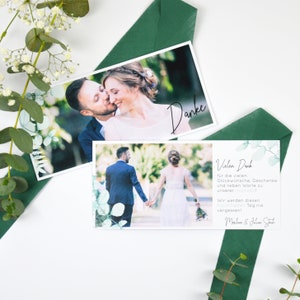 Hochzeit Dankeskarte "Elegant Mint"