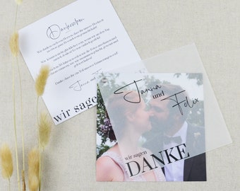 Hochzeit Dankeskarte "Pure Love"