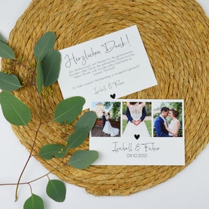 Hochzeit Dankeskarte "Forever" | Hochzeitspapeterie | Danksagung Trauung Ehe Heiraten