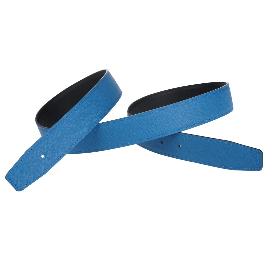 GANGTU H Vollnarbenledergürtel Ersatz Gürtelriemen Ohne Schnalle 32mm Breit Blau