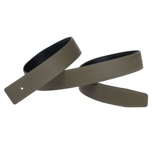 H Full Grain Leather Belt Strap Without Buckle Interchangeable Genuine Cow Leather Replacement Strip Gift 32mm Wide