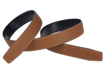 Full Grain Leather Belt Strap Without Buckle Blank Replacement Strip For Women And Men 32mm Wide