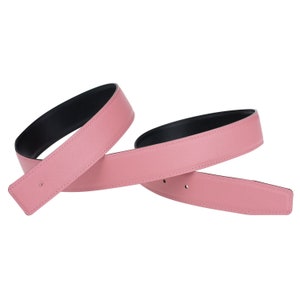 H Full Grain Leather Belt Strap Without Buckle Interchangeable Genuine Cow Leather Replacement Strip Gift 32mm Wide