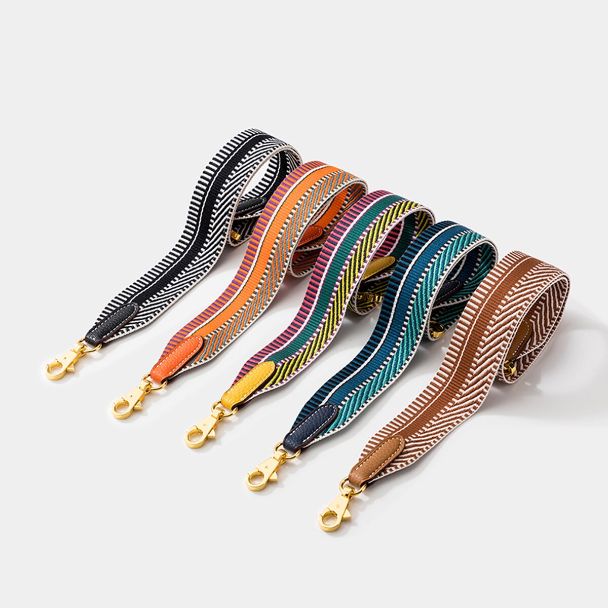 Hermes Bag Strap 25mm Sangle Cavale Multi Colored Swift Gold