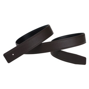 H Full Grain Leather Belt Strap Without Buckle Interchangeable Genuine Cow Leather Replacement Strip Gift 32mm Wide