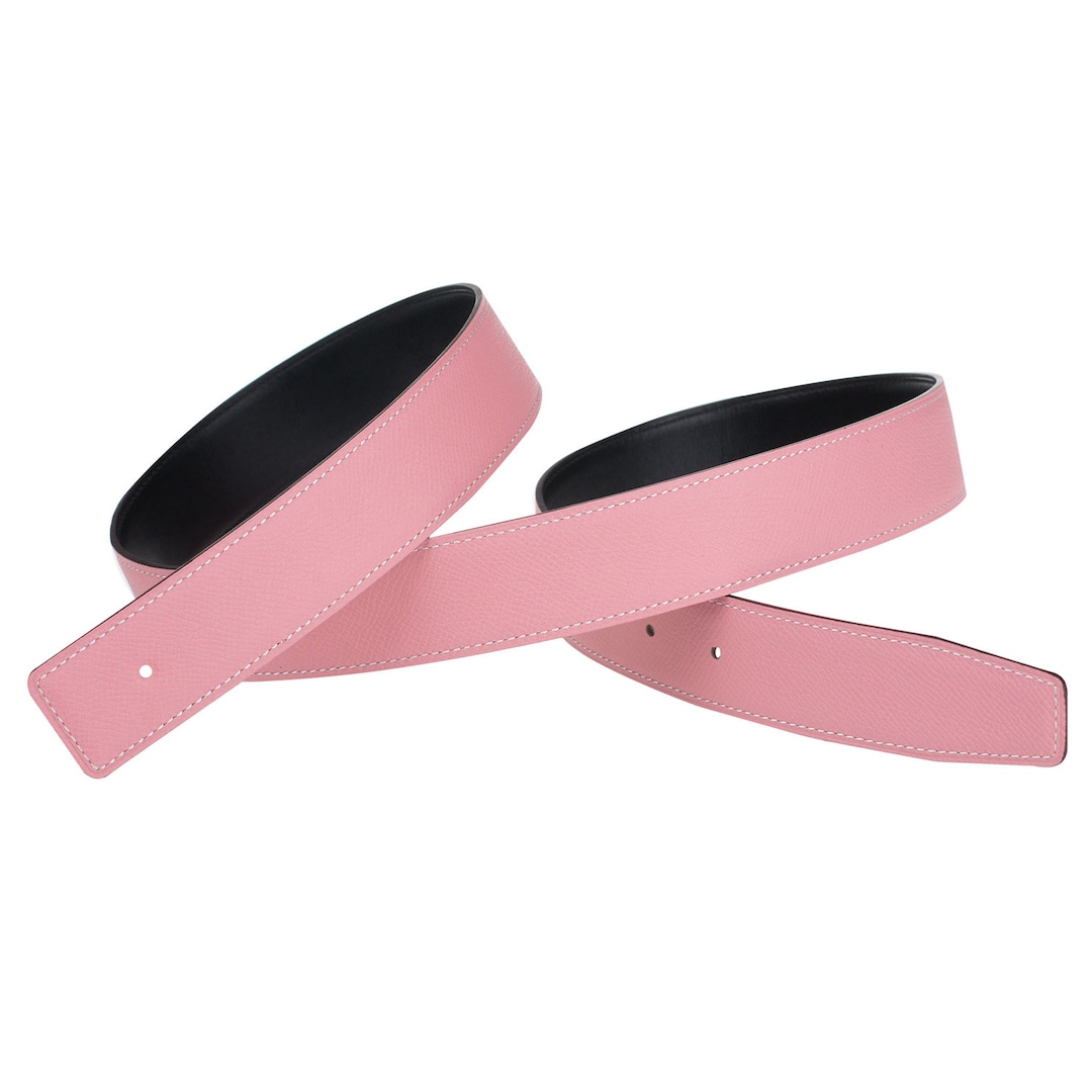 H Full Grain Leather Belt Strap Without Buckle Interchangeable Genuine