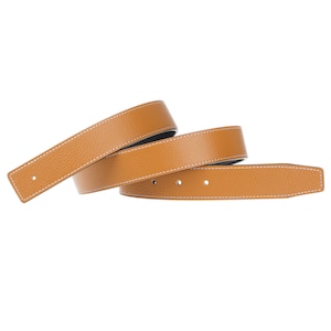 LEATHER STRAP BELT， Leather Belt，Strap Belt H Full Grain Leather Belt Strap Without Buckle Blank Replacement Strip For Unisex 38mm Wide