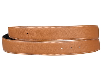Full Grain Leather Belt Strap, Interchangeable 38mm Belt Replacement