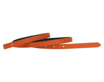 Full Grain Leather Belt Strap, Interchangeable Cowhide Strip 13mm