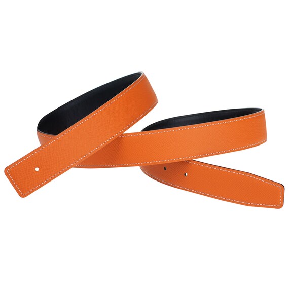 Vatee's Cintura Di Ricambio In Vera Pelle Delle Donne/uomini Senza Fibbia 32mm Larghezza 100cm Lunga Marrone - Foto 8