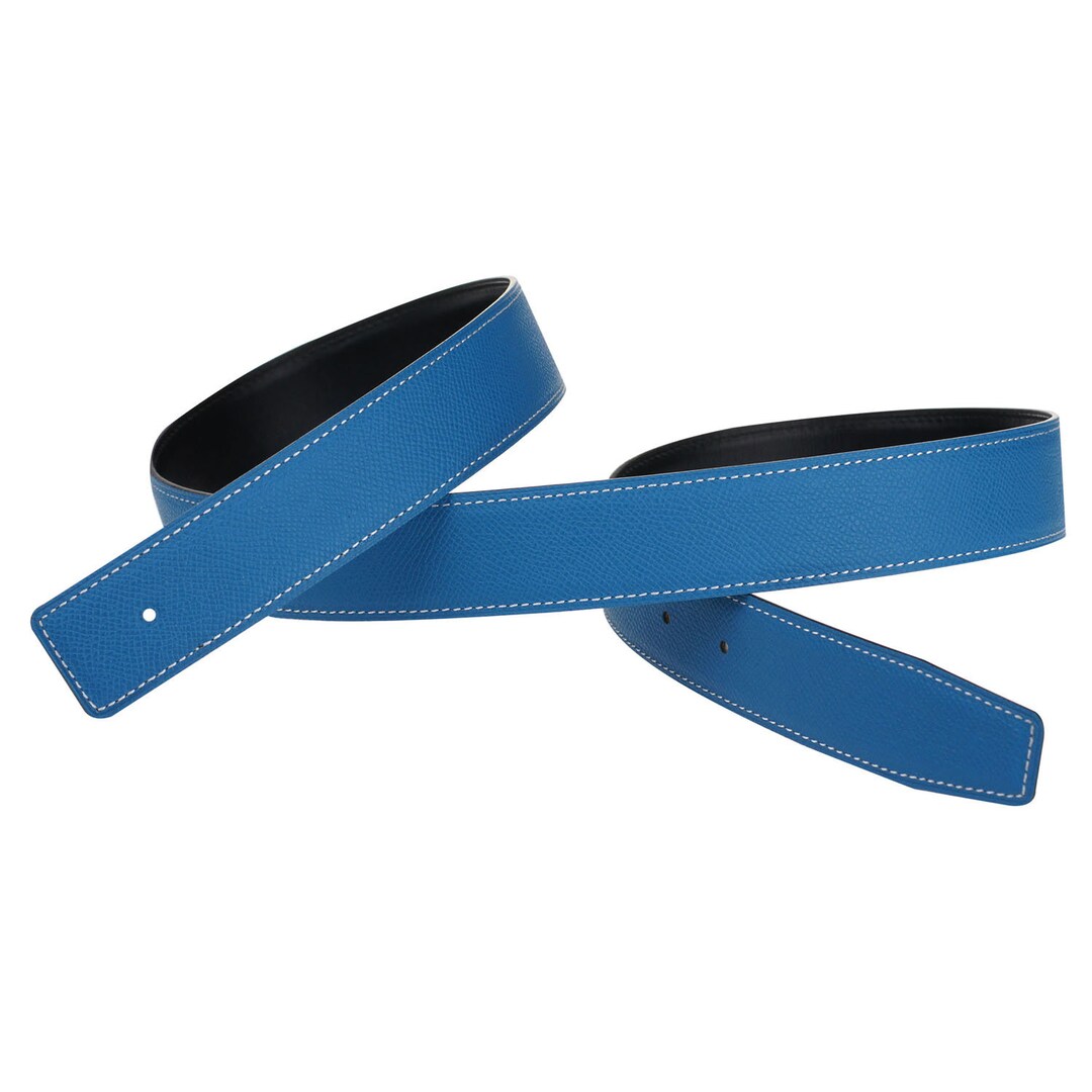 H Full Grain Leather Belt Strap Without Buckle Interchangeable Genuine