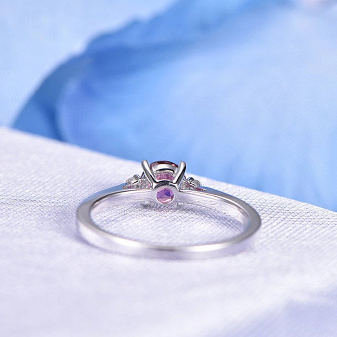 Ruby Ring-Wedding Band-Ring For Women-925 Sterling Silver | Etsy