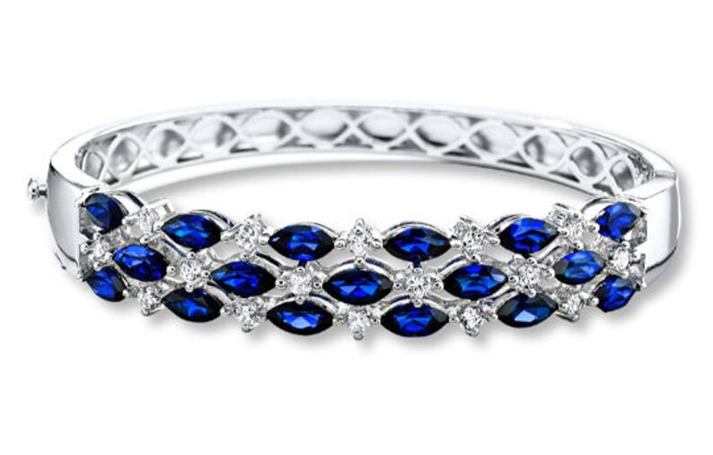 September Birthstone Bracelet,Gemstone Bracelet Valentine gift Blue Sapphire Bracelet Silver Bracelet Bracelet Silver sapphire bracelet