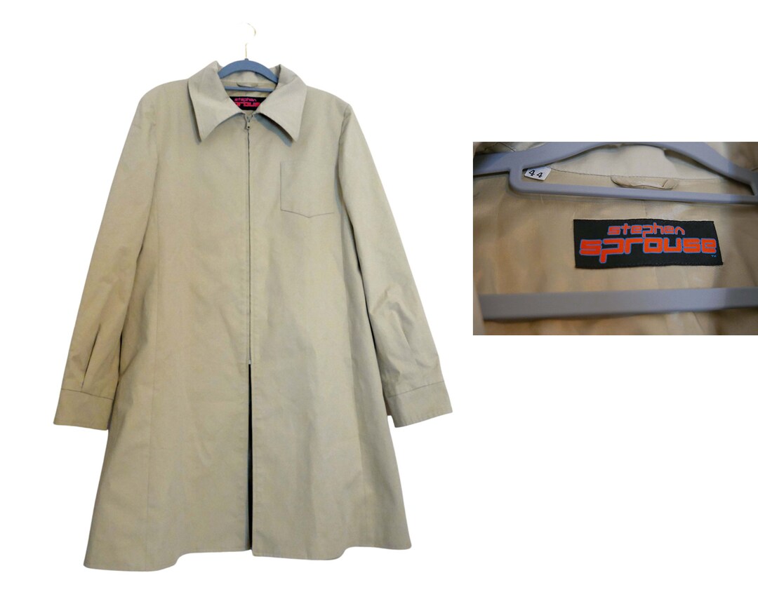 Veste Femme Vintage Grise STEPHEN SPROUSE - Taille 10 - Veste De Costume Chic