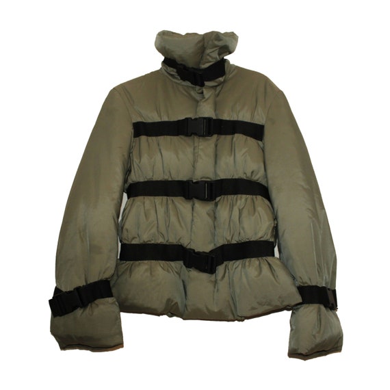 Jean Paul Gaultier Green Puffer Jacket Doudoune Down Feather