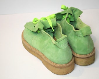 Vintage Walter Van Beirendonck W< Sneaker WOLF Dark Green Used 43 Size 9.5  JP
