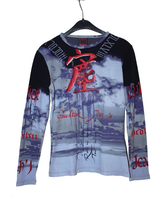Jean Paul Gaultier Top Print Goth Punk Vintage Tattoo Asian - Etsy