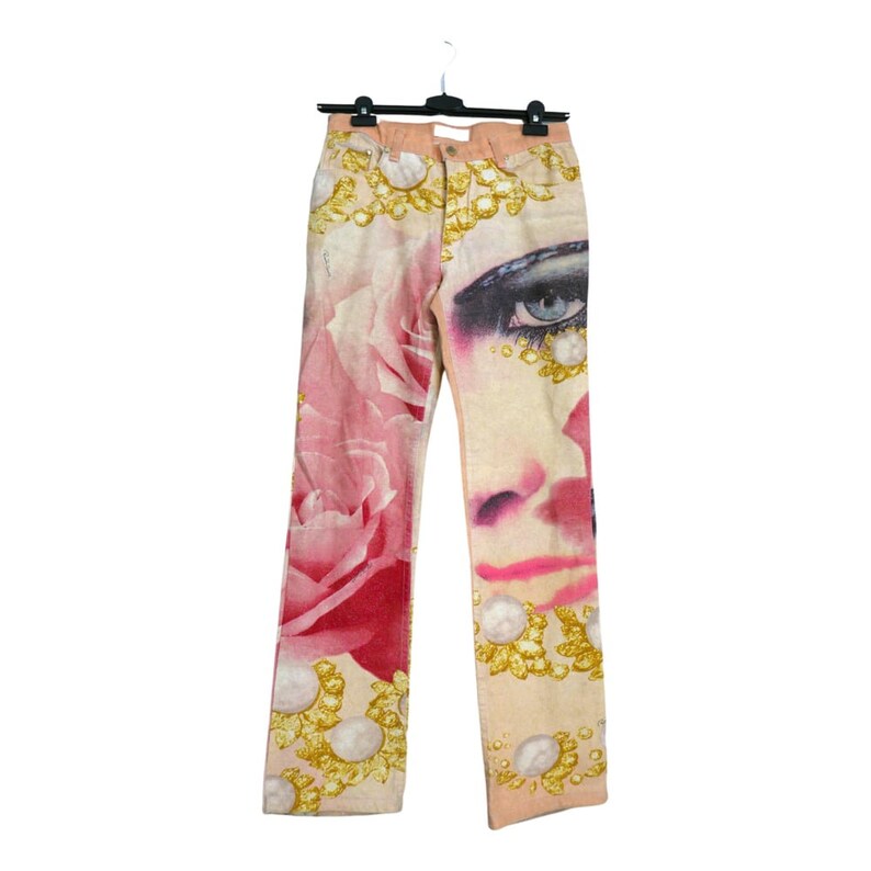 Pantalon Vintage Roberto Cavalli 2001 - Taille M, Multicolore - Occasion Très Bon état