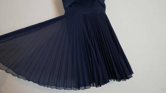 John Galliano Bondage Straps Parachute Dress Navy… - image 7