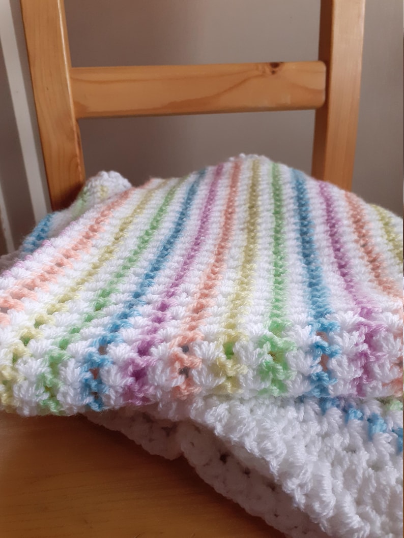 Starlight Baby Blanket design Barbara Smith Etsy