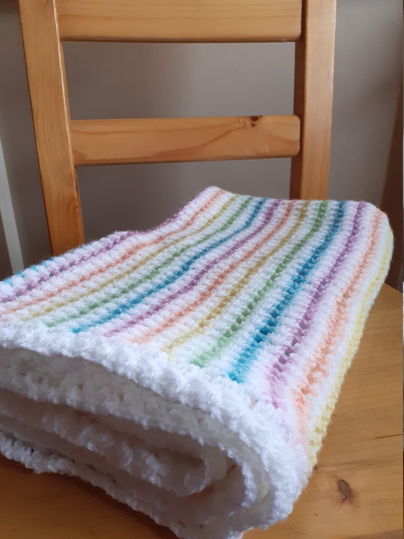 Starlight Baby Blanket design Barbara Smith Etsy
