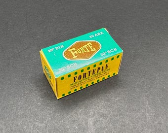 Vintage FORTEPAN 80 ASA B/W Film (Expired 1969) – Hungarian 35 mm Film