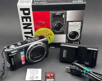 Vintage Pentax Optio E40: 8.1MP Digital Camera, Tested & Working