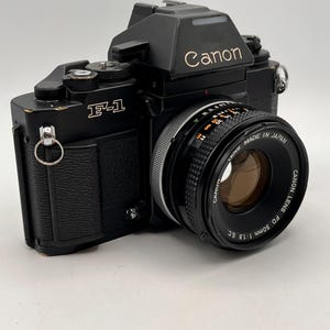 Canon NEW F-1 + ワインダー FN / NFD 50mm F1.4 Near MINT] Canon New F-1 SLR Camera NFD 50mm F/1.4 AE Finder