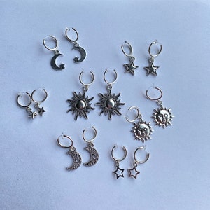 Clip-On silver Earrings/ Trendy Clip-On Earrings
