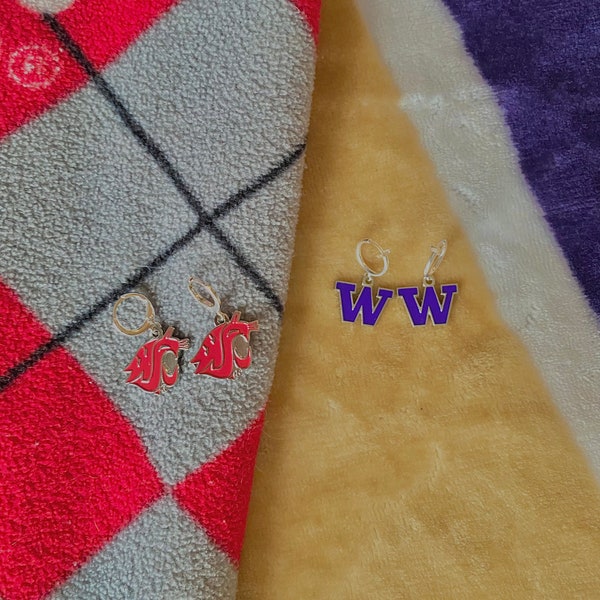 WSU and UW Earrings