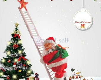 set of 5 Offwidth Climber Santa cards