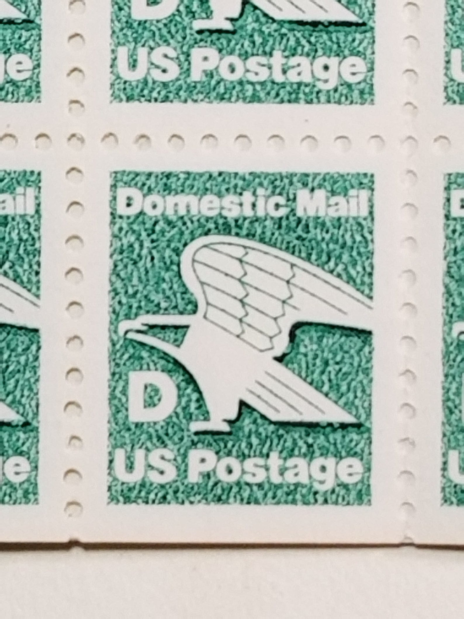D Series Postage Stamp Eagle Stamp Strip of 5 Stamp Etsy