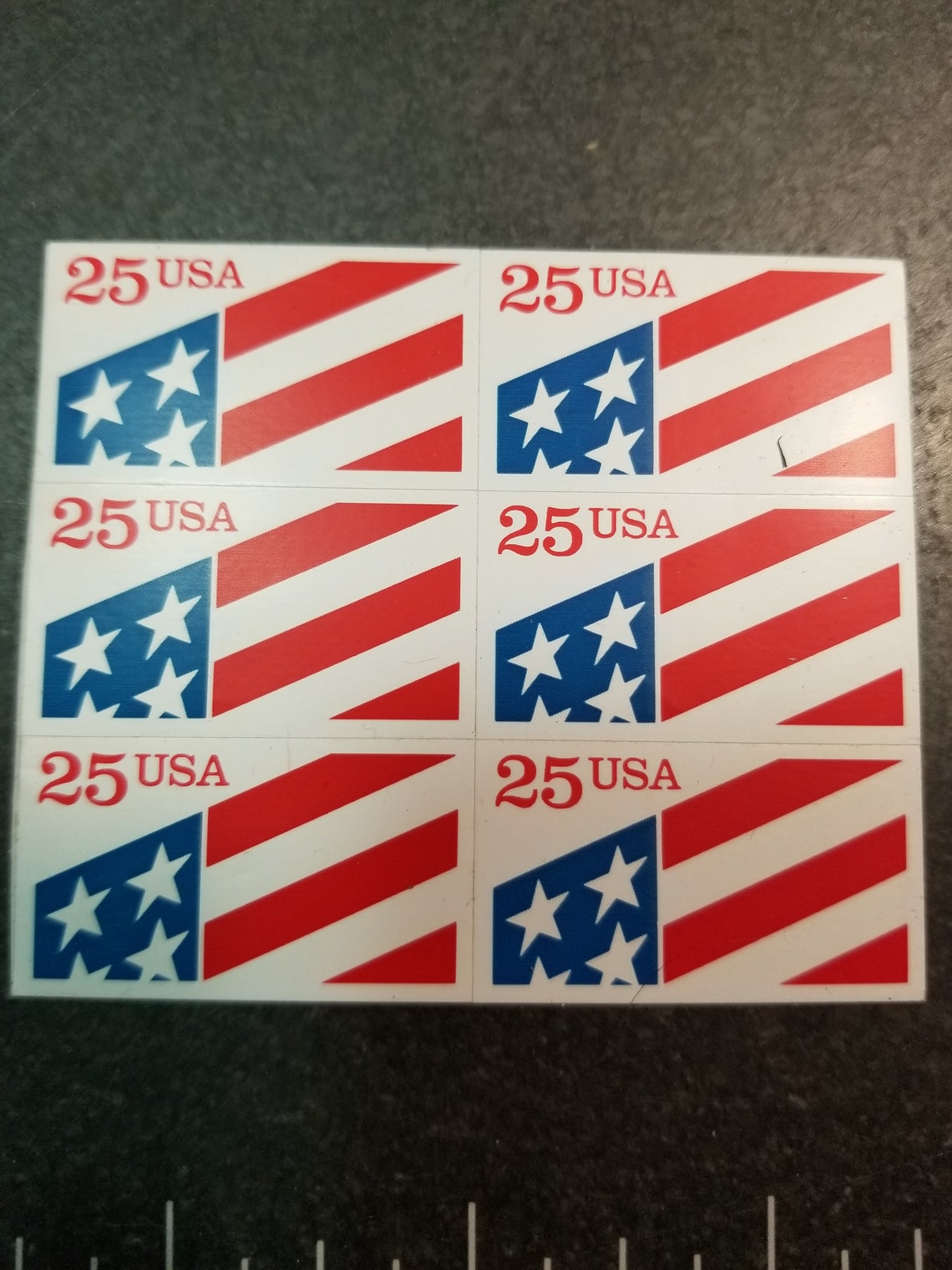 USPS 25 cent ATM Flag Stamps 1 pane of 4 and 1 pane of 6 Etsy