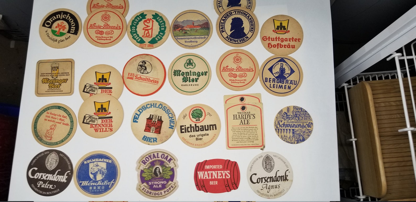 Vintage Beer Coasters Etsy