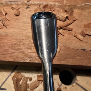 Vintage Japanese Bent Gouge, Out Cannel, Sharpened to 10000 grit