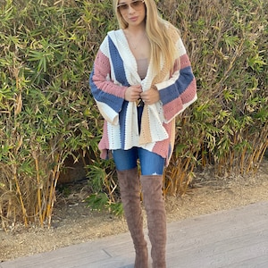 Multi Colored Button Cardigan