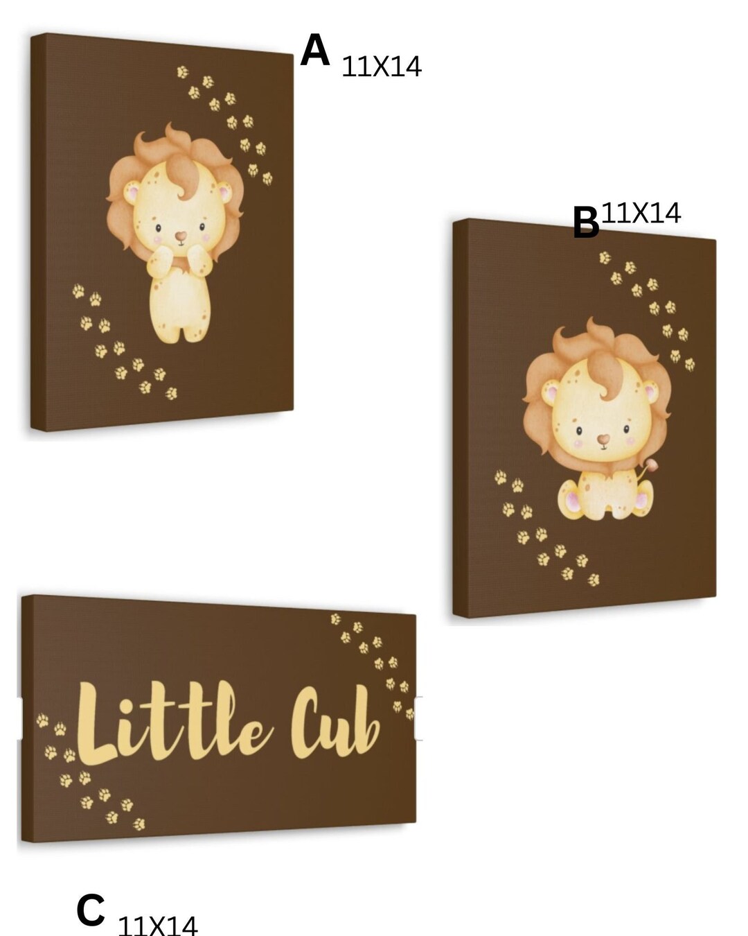 Animal Lion Wall Decor Canvas Etsy