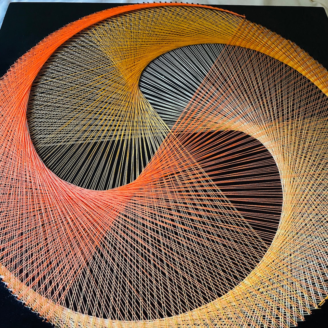 String Art Mandala Sacred Geometry Spiral Meditation Decor Geometric ...