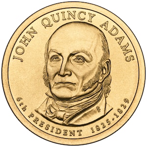 2008 D  John Quincy Adams Dollar Coin - BU