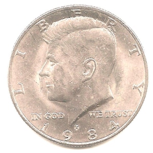 1984 P  Kennedy Half Dollar - AU
