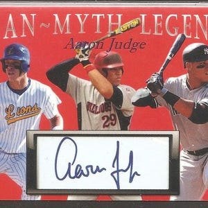 Aaron Judge Man, Myth, Legend with facsimile autograph
