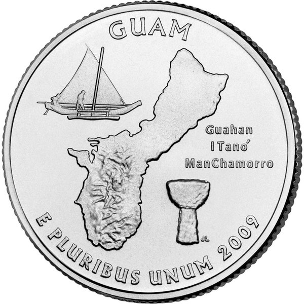 2009 P Guam Territorial Quarter BU