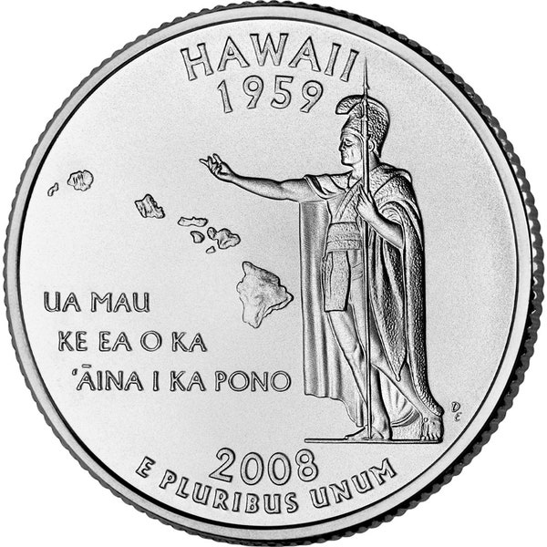 2008 P Hawaii State Quarter BU