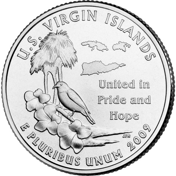 2009 D Virgin Islands Territorial Quarter BU