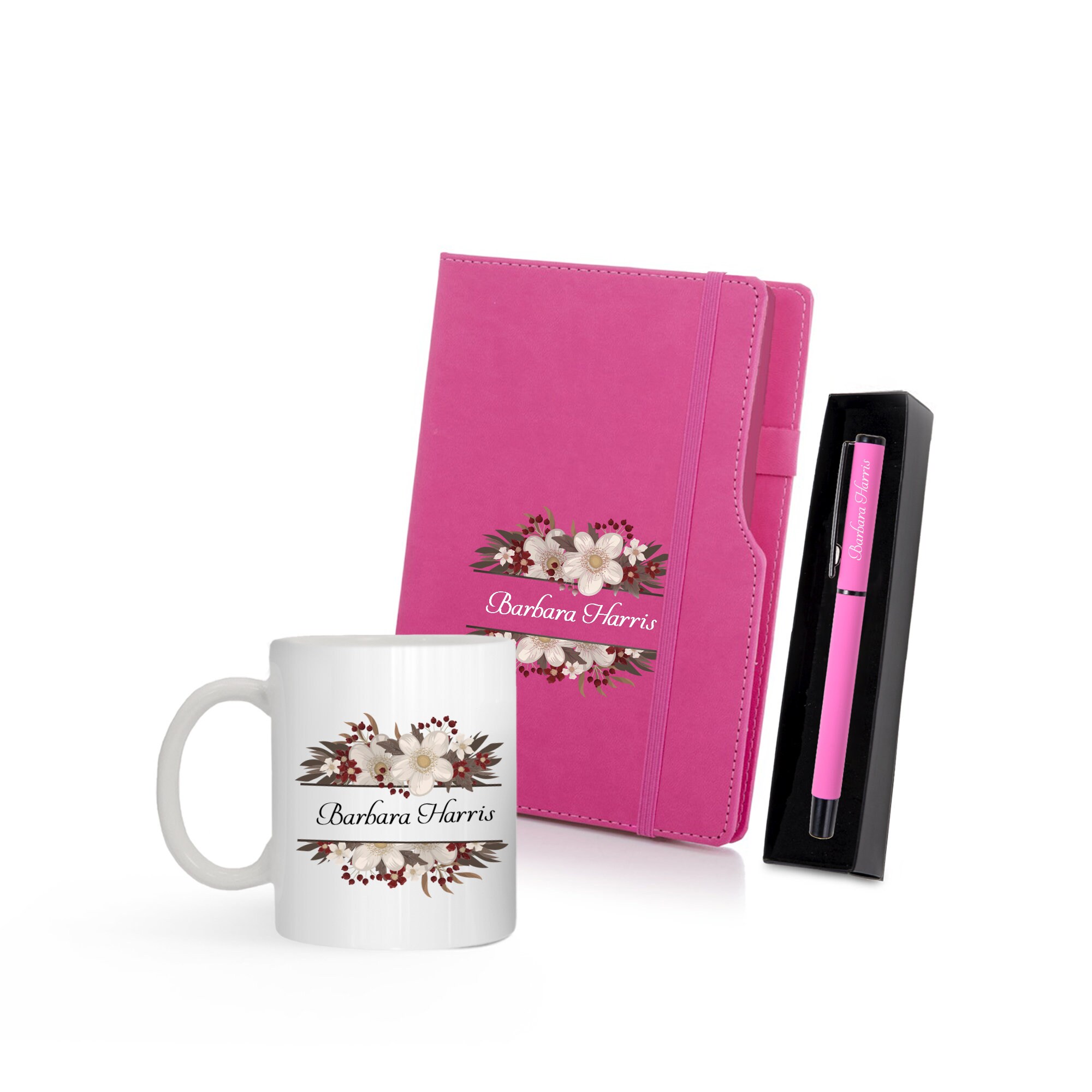 Personalized ReadytoGift Set Includes Notebook Pen Mug Etsy